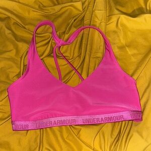 Under Armour Vivid Pink Sports Bra